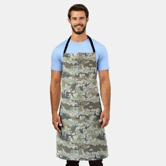 Forest camo chef gift hunter cooking camouflage apron