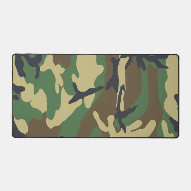 Forest Camo Masculine Desk Mat (Front)