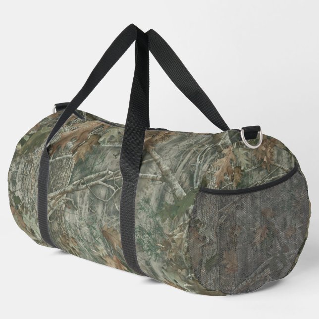 Forest Camo  Pattern Duffle Bag (Right Corner)