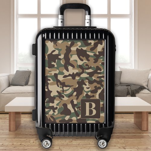 Forest Camo Personalized Monogram Camouflage Luggage