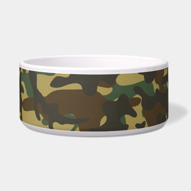 Forest Camouflage  Bowl (Front)