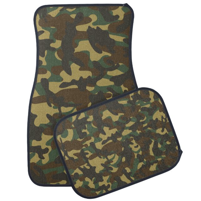 Forest Camouflage  Car Floor Mat (Set)