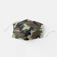 Forest Camouflage Cloth Face Mask