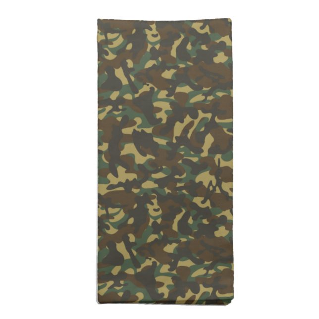 Forest Camouflage  Cloth Napkin (Folded)