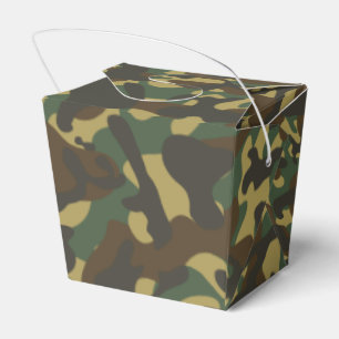 Forest Camouflage Favor Boxes