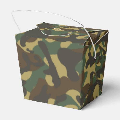 Forest Camouflage  Favor Boxes