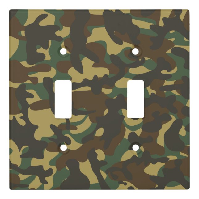 Forest Camouflage  Light Switch Cover (Front)