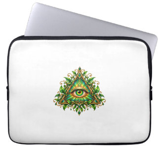 Forest Canopy All-Seeing Eye Laptop Sleeve