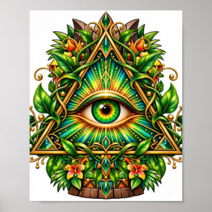Forest Canopy Eye Poster