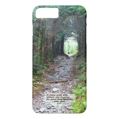Forest Canopy Hiking Trail  Walk wnature _Muir iPhone 8 Plus7 Plus Case