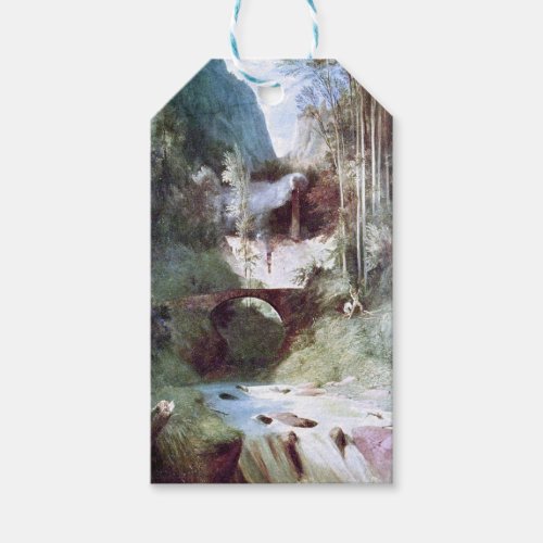 Forest Canyon by Carl Blechen Gift Tags