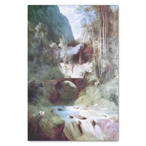 Forest Canyon by Carl Blechen Tissue Paper