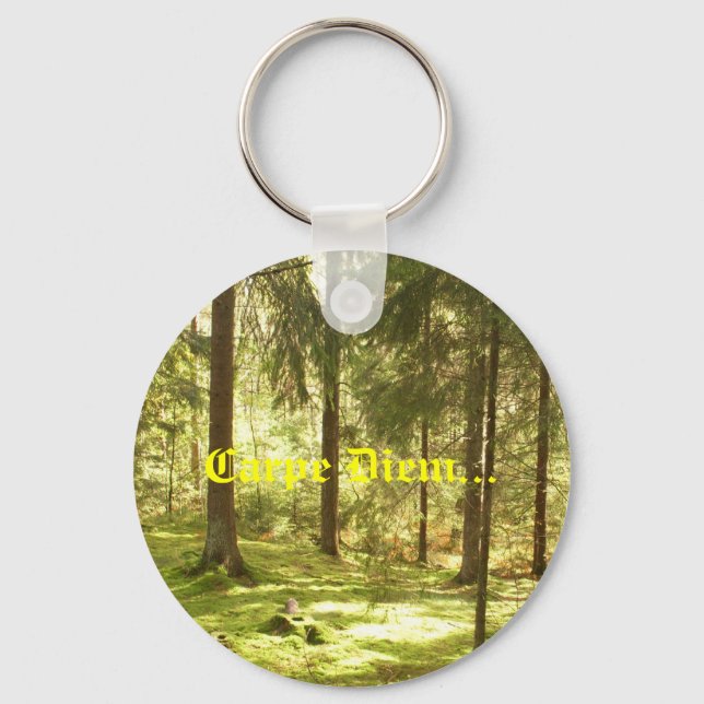 Forest - Carpe Diem Keychain (Front)