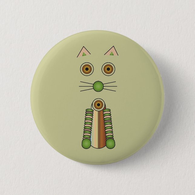Forest Cat Button (Front)