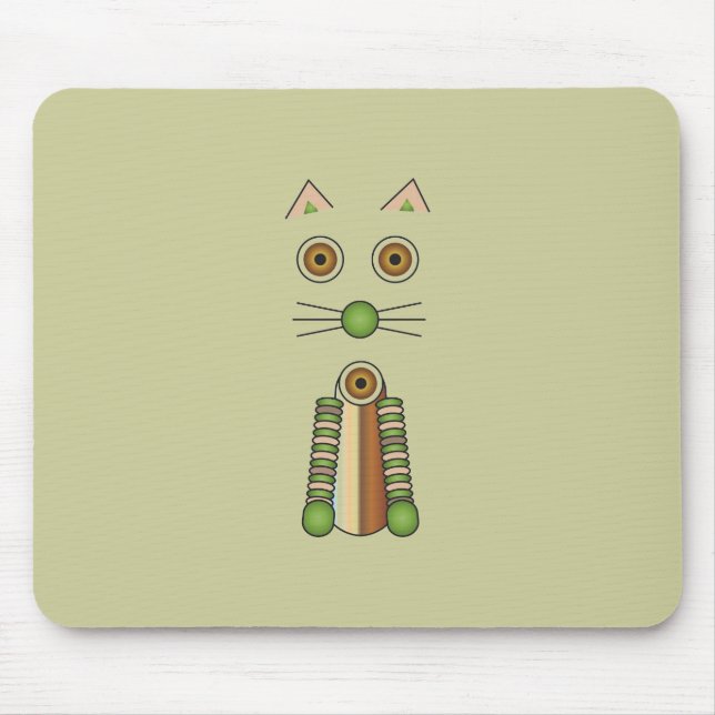 Forest Cat Mouse Pad (Front)