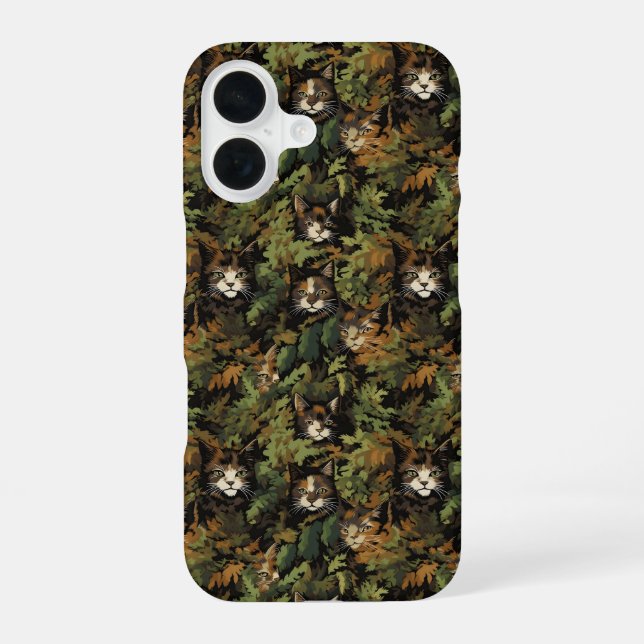 Forest Cat Pattern Iphone Case (Back)