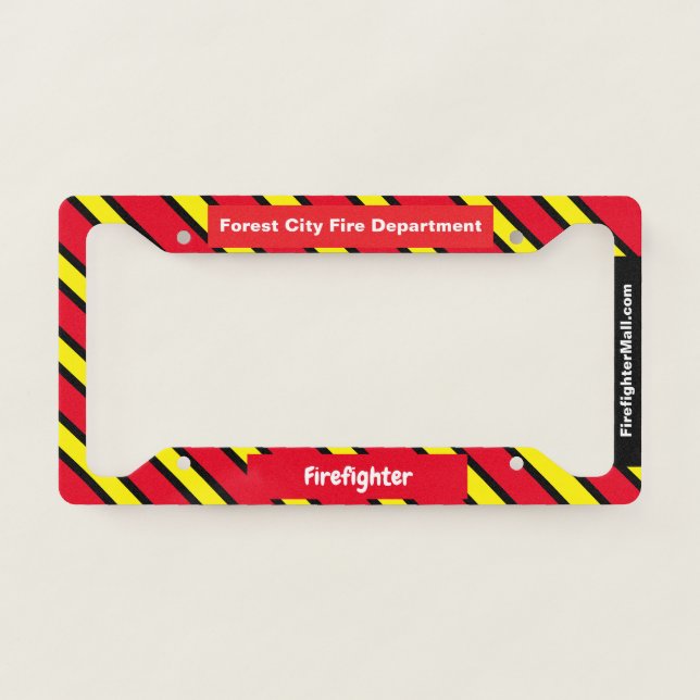 Forest City Fire Department License Frame (Front)