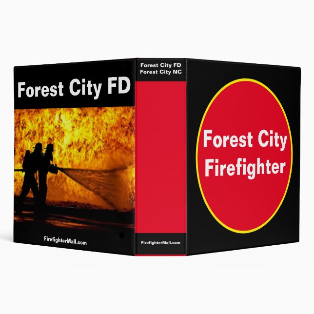 Forest City Firefighter 3 Ring Binder (Background)