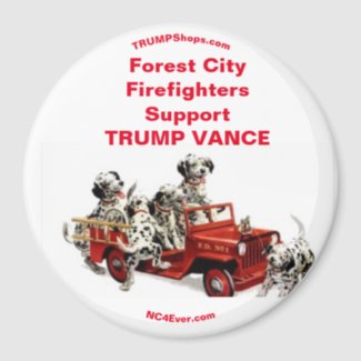 Forest City Firefighters Support TRUMP VANCE Magnet