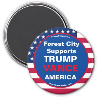 Forest City Supports TRUMP VANCE AMERICA Magnet