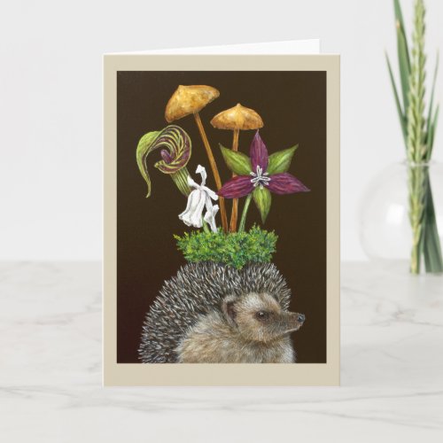 Forest collector greeting card