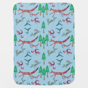 Forest Creatures Baby Blanket