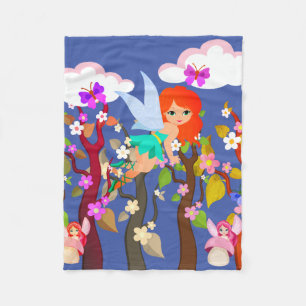 forest creatures  fleece blanket