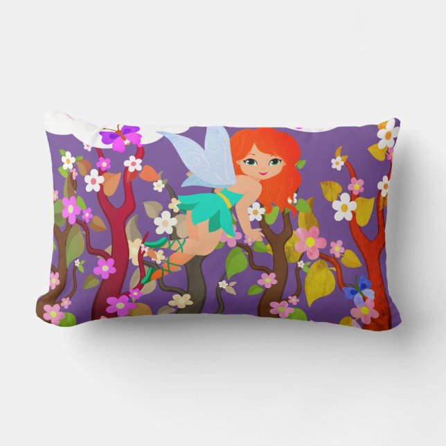 forest creatures lumbar pillow (Front)