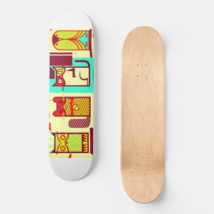 Forest creatures skateboard deck