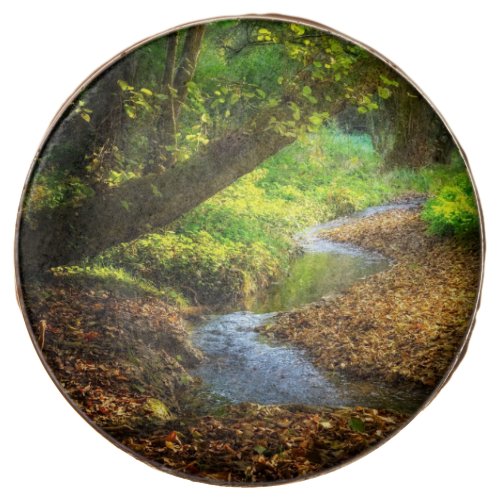 Forest Creek Beautiful Nature Landscape Photo Chocolate Covered Oreo