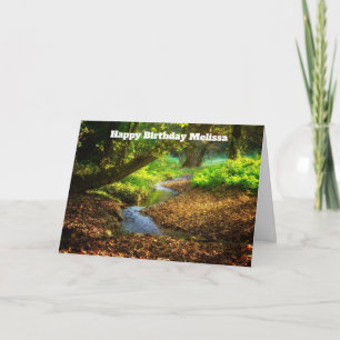Forest Creek Beautiful Nature Photo Birthday Card