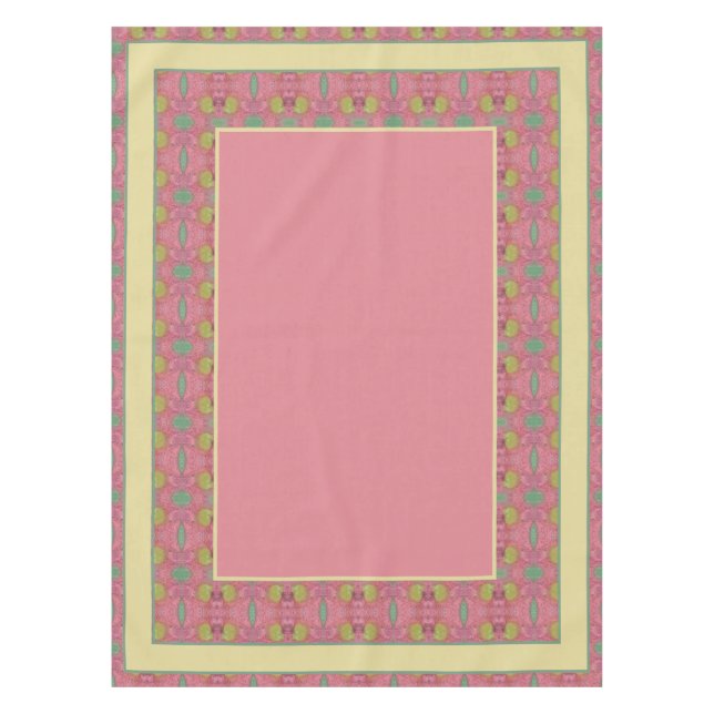 Forest Daisy Floor w/Name Bath Towel Set Tableclot Tablecloth (Front)