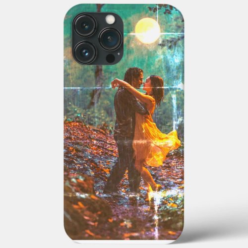  Forest Dance Couple iPhone Case with Monogram M