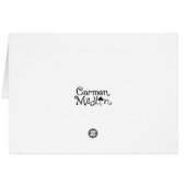 Forest Daydream - Cute Mouse Art Card (Back Horizontal)