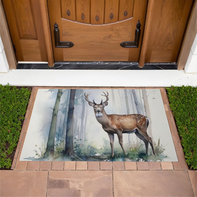 Forest Deer Door Mat (Outdoor)
