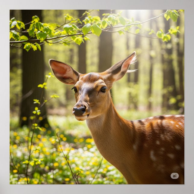 Forest Deer Poster (Front)