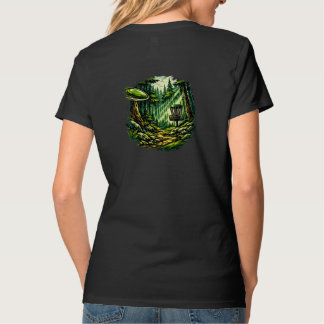 Forest disc womens T-Shirt