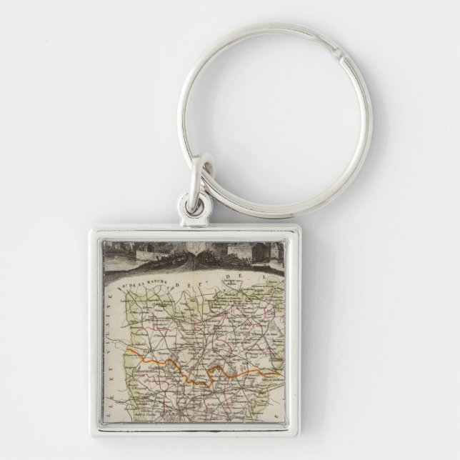 Forest, district boundaries keychain (Front)