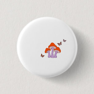Forest Dreams – Artistic Mushroom Graphic Tee Button