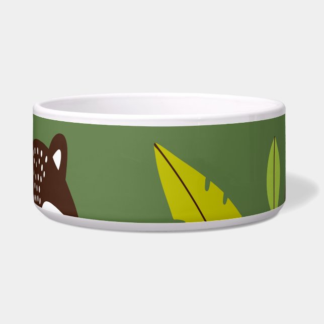 Forest dwellers: Scandinavian children's pattern. Bowl (Front)