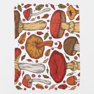 Forest Edibles: Vintage Wild Collection. Baby Blanket