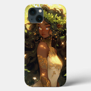 Forest Elf African American Black Fantasy Art iPhone 13 Case