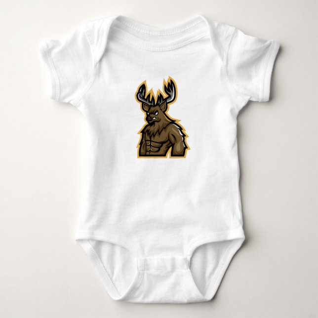 Forest Esport Mascot Baby Bodysuit (Front)