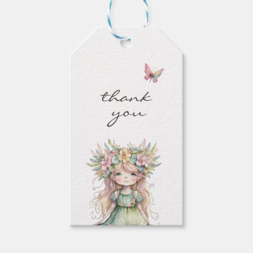 Forest Fairy Birthday Favors Gift Tags