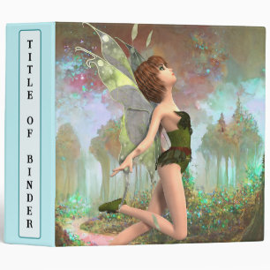 Forest fairy custom 3 ring binder