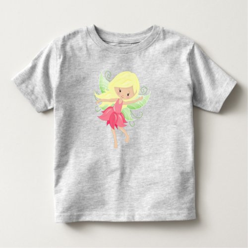 Forest Fairy Cute Fairy Magic Fairy Blonde Hair Toddler T_shirt