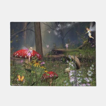 Forest Fairy Doormat by RenderlyYours at Zazzle