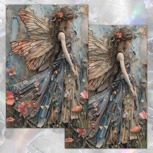 FOREST FAIRY GIRL DECOUPAGE TISSUE PAPER