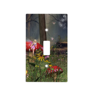 Forest fairy light switch cover