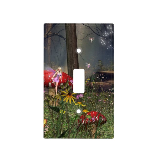 Forest fairy light switch cover (Front)